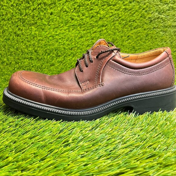 Ecco Shock Point Mens Size 8 Brown Casual Classic Leather Lace Up Oxford Shoes main image 9